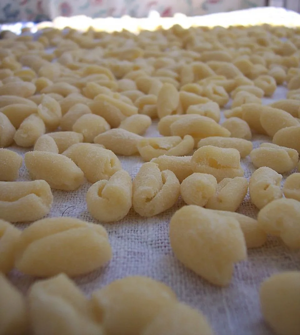 Cavatelli, photographed