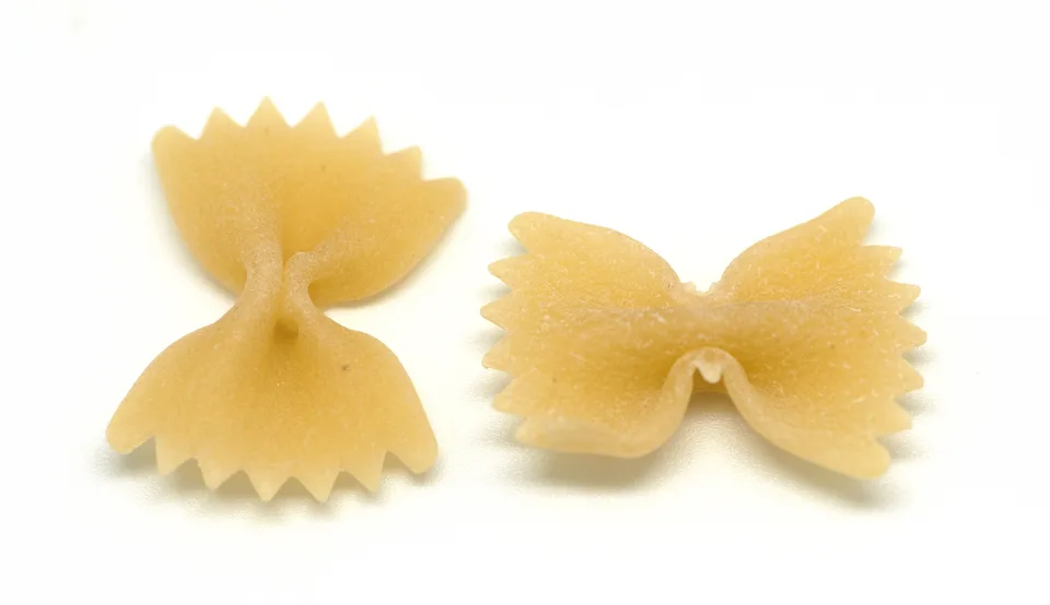 Farfalle, photographed