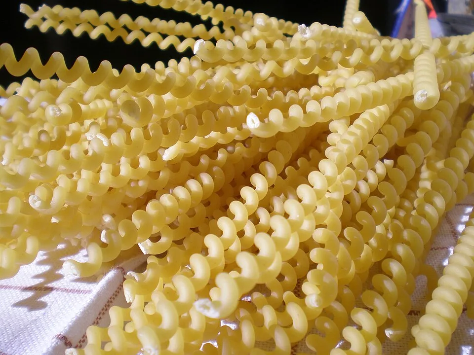 Fusilli, photographed