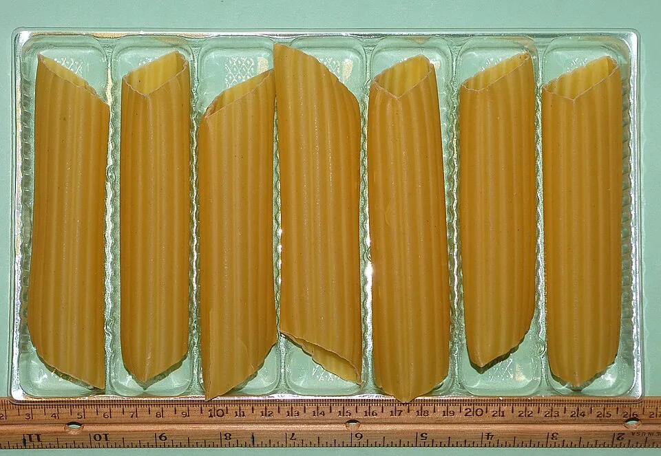 Manicotti, photographed