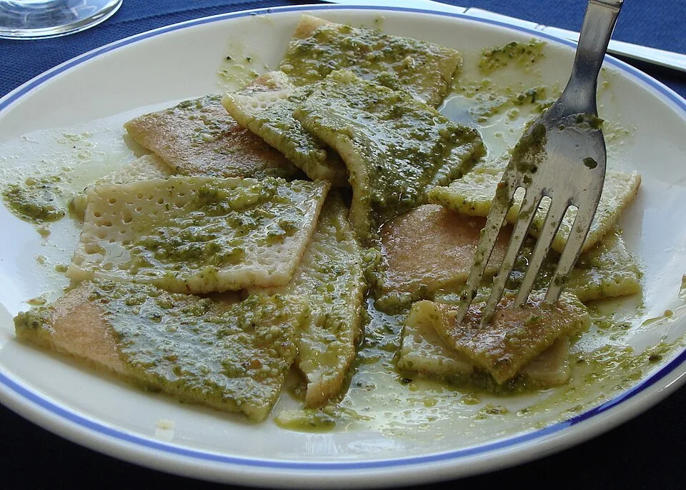 Testaroli, photographed