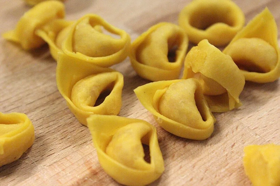 Tortellini, photographed