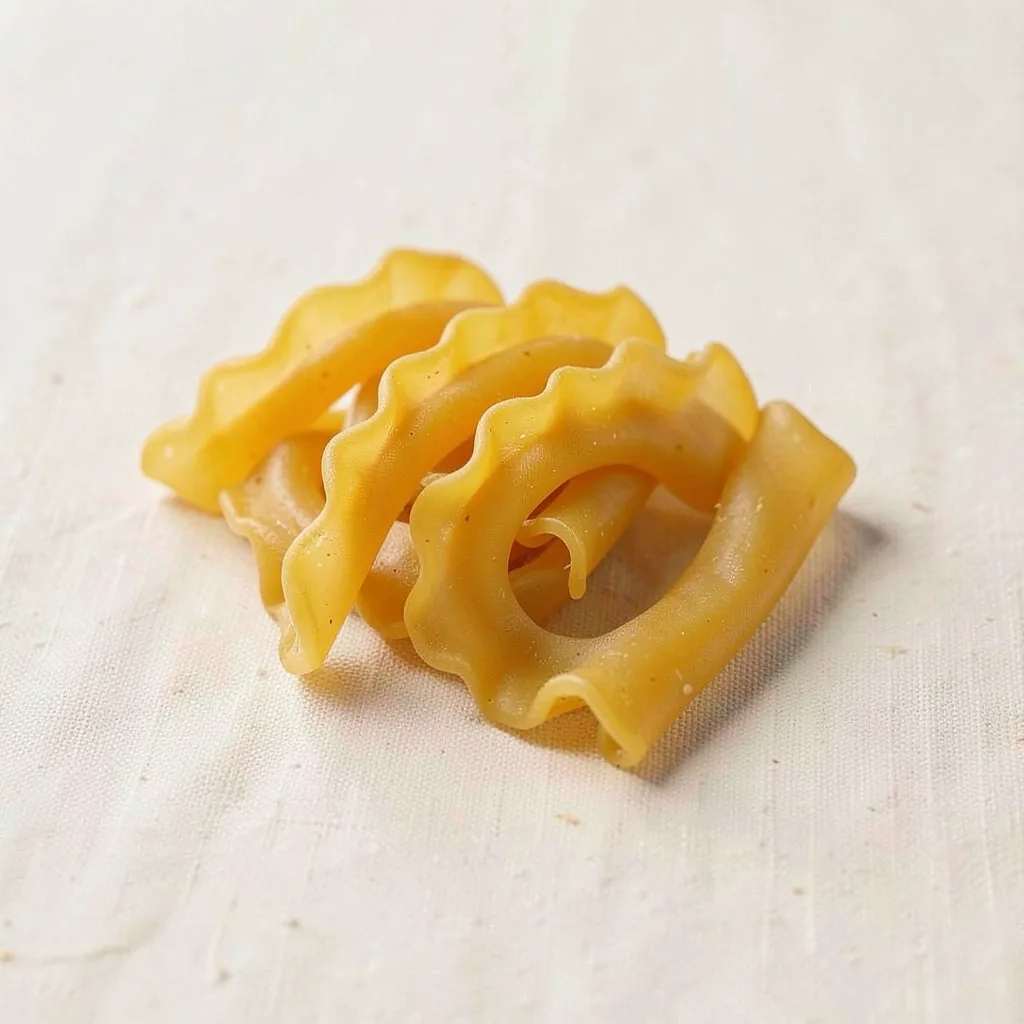 Cascatelli, uncooked, on linen