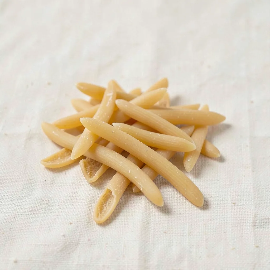 Fagioloni, uncooked, on linen