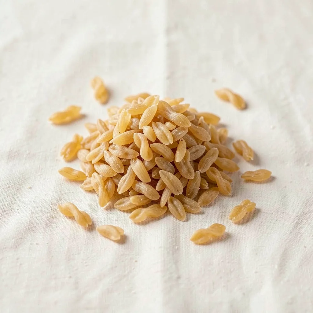 Grano, uncooked, on linen