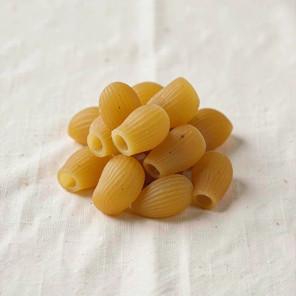 Lumache, uncooked, on linen