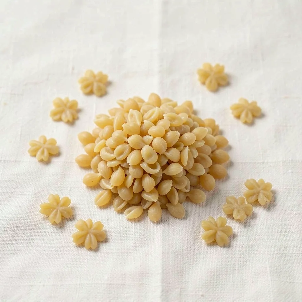 Margheritine, uncooked, on linen