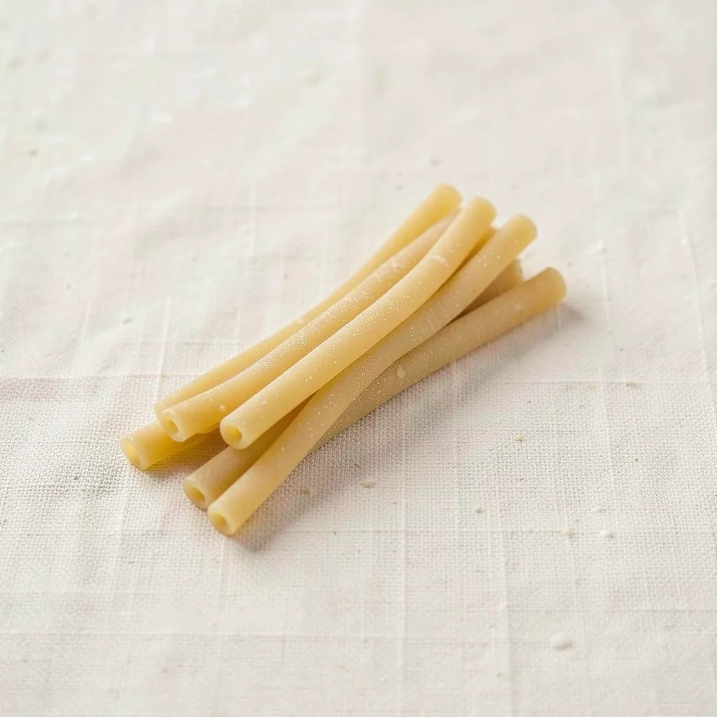 Matriciani, uncooked, on linen