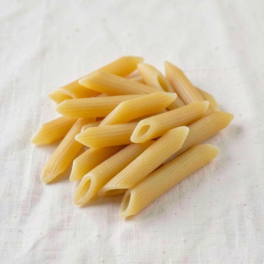 Mostaccioli, uncooked, on linen