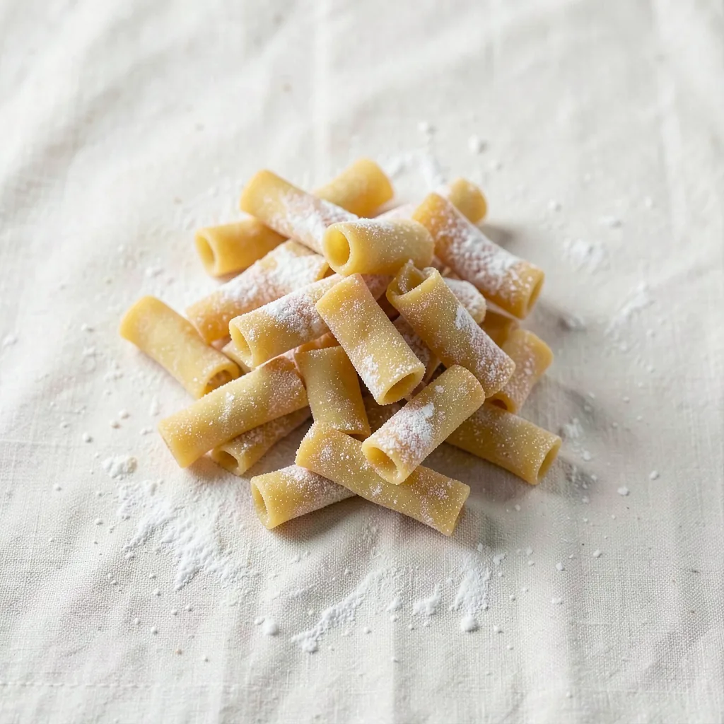 Pizzarelle, uncooked, on linen