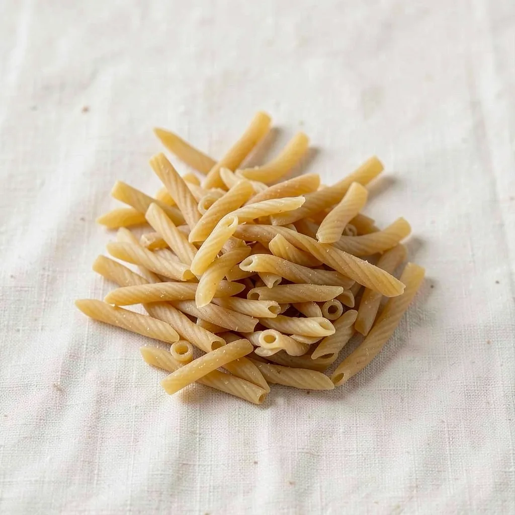 strigoli, uncooked, on linen