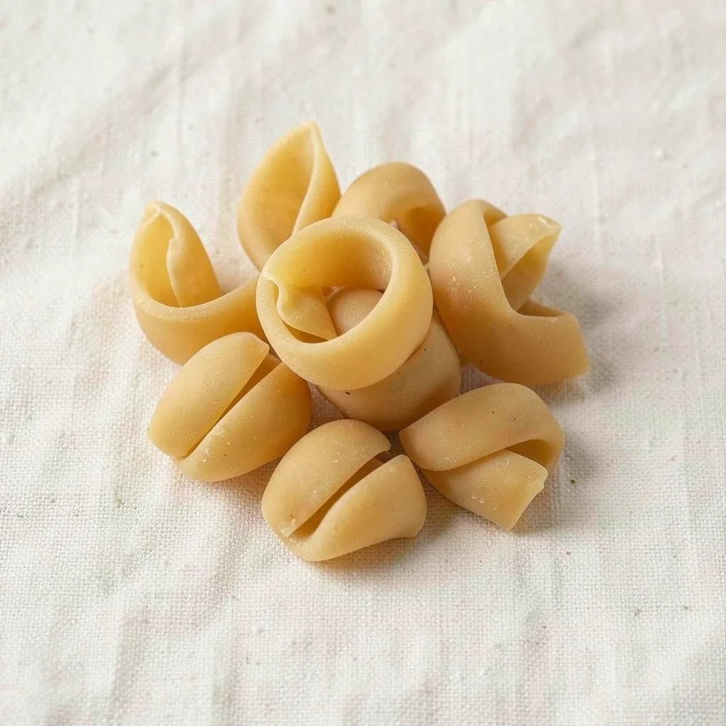 Treccioni, uncooked, on linen