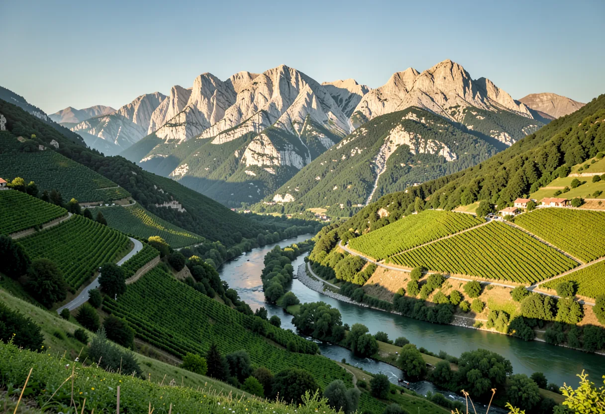 The landscape of Friuli-Venezia Giulia, Italy