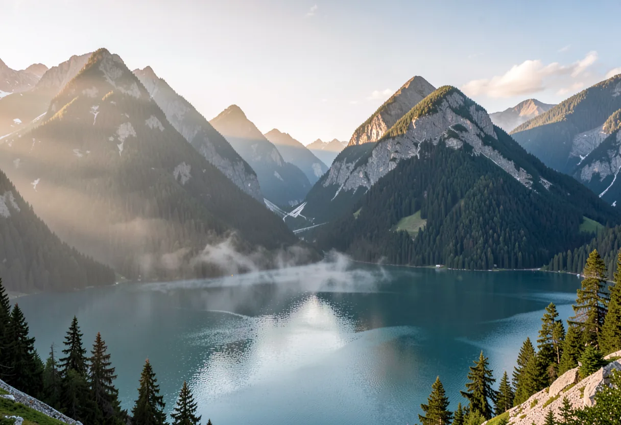The landscape of Lombardy, Italy