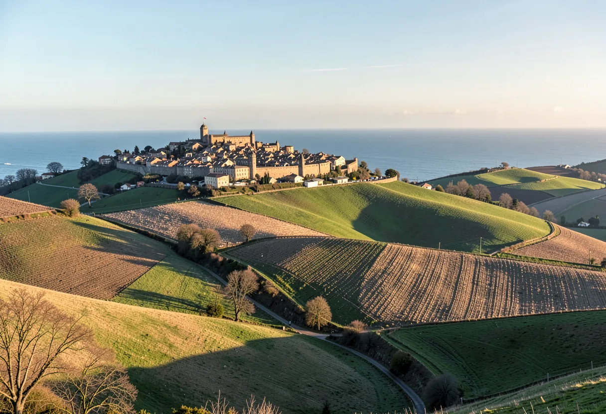 The landscape of Marche, Italy