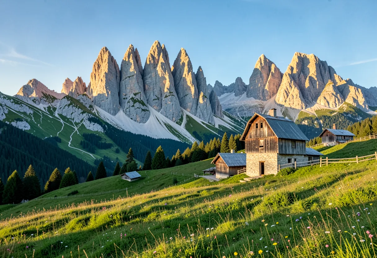 The landscape of Trentino-Alto Adige, Italy