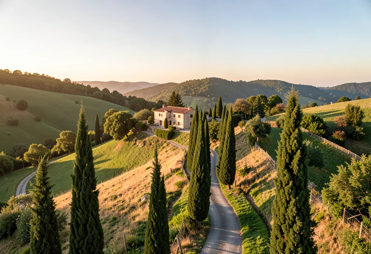 The landscape of Tuscany, Italy