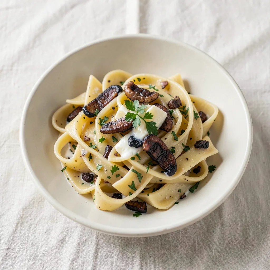 Porcini, served on pasta