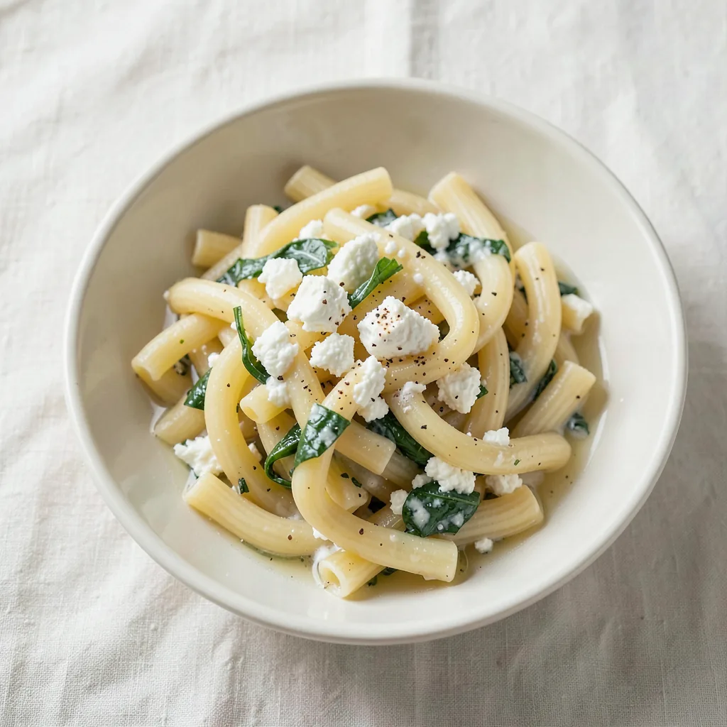 Ricotta, served on pasta