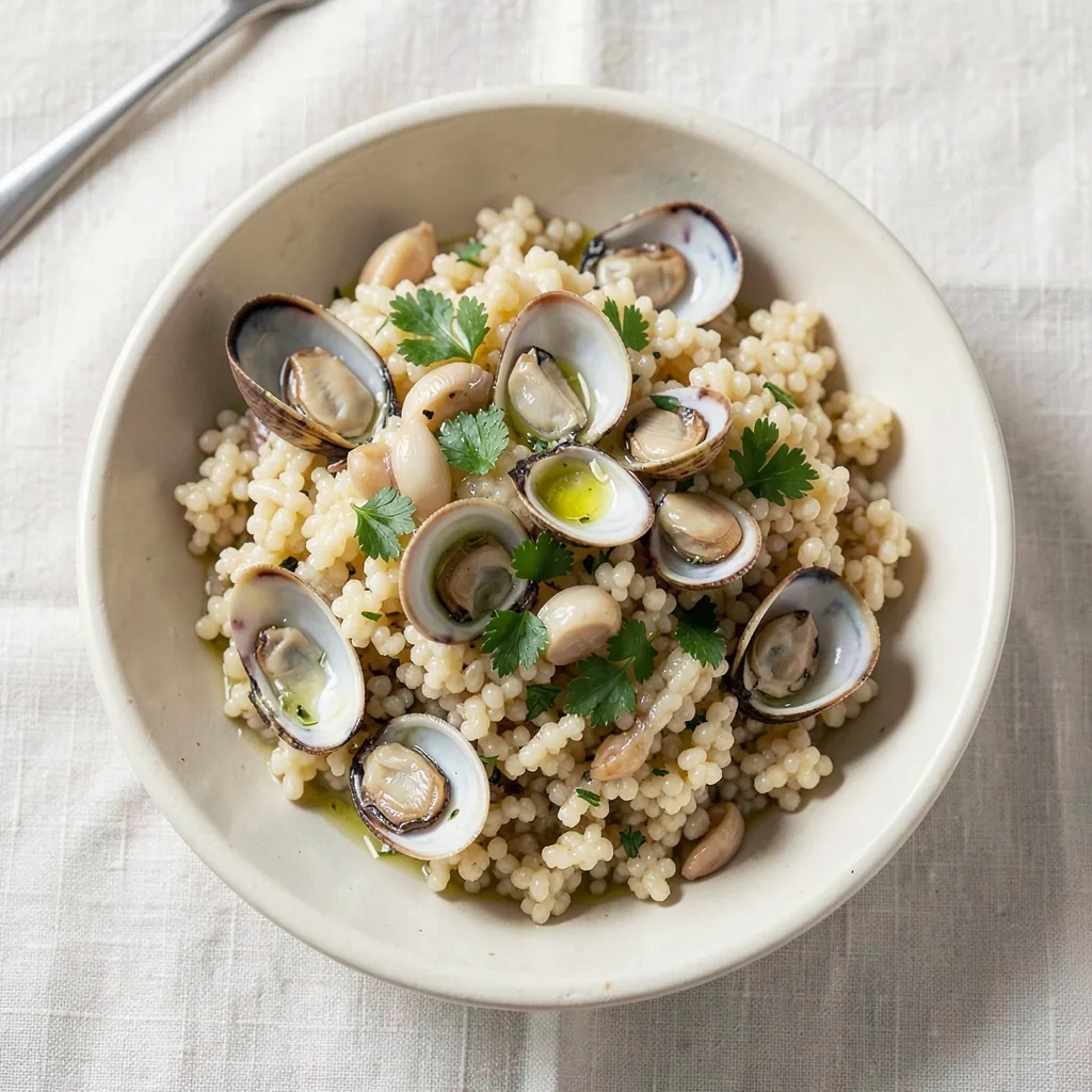 Vongole, served on pasta